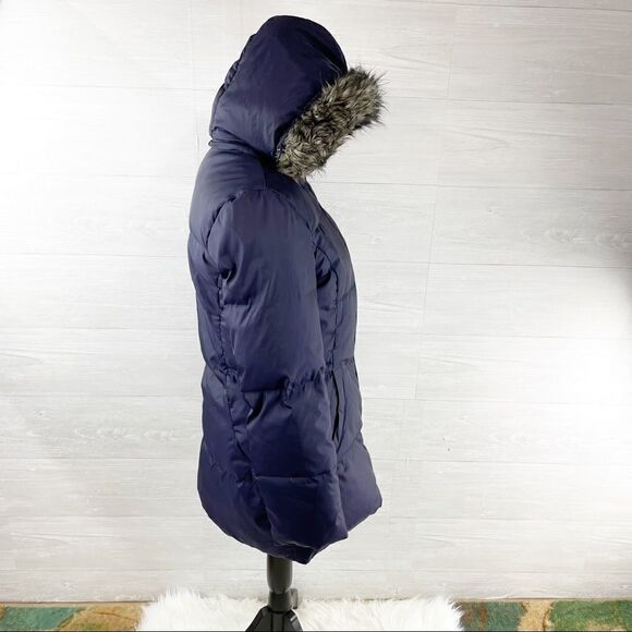 Anne Klein Down Faux Fur Hooded Puffer Coat - Picture 4 of 12